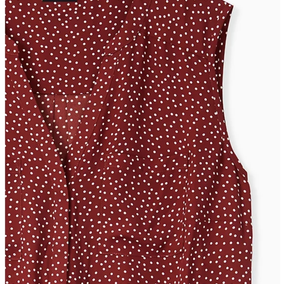 Torrid || (0 Large 12) Harper Ditsy Dots Georgette Pullover Tank - Picture 8 of 10